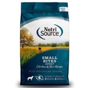 NutriSource Adulto Small Bites Chicken & Rice Recipe 15lb